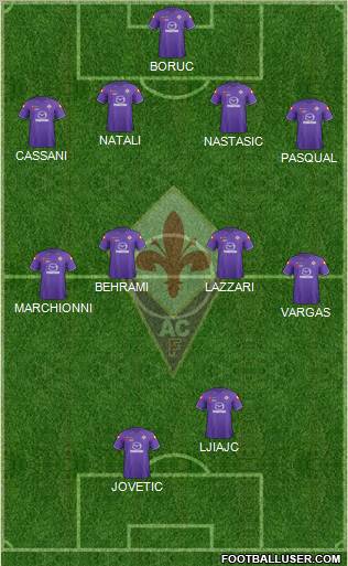 Fiorentina Formation 2012