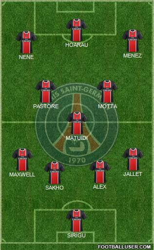 Paris Saint-Germain Formation 2012