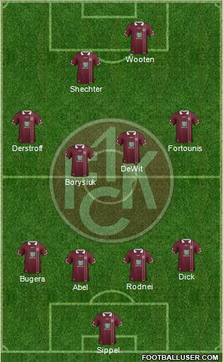 1.FC Kaiserslautern Formation 2012