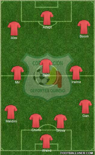 C Deportes Quindío football formation