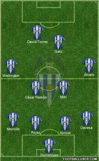 C.D. Alcoyano Formation 2012