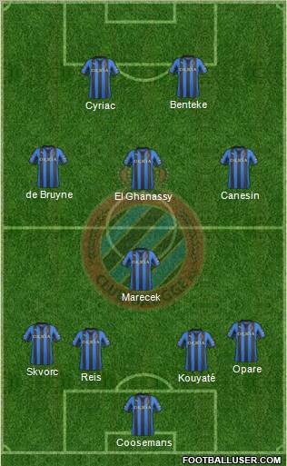 Club Brugge KV Formation 2012