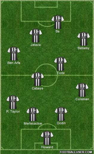 Newcastle United Formation 2012