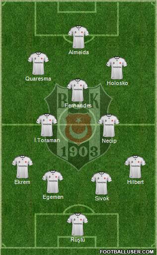 Besiktas JK Formation 2012
