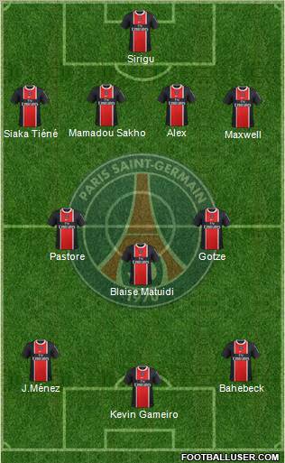 Paris Saint-Germain Formation 2012