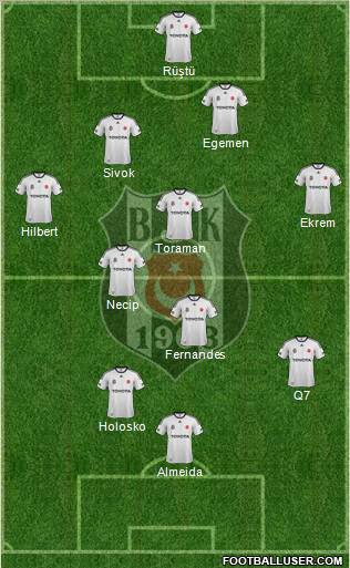 Besiktas JK Formation 2012