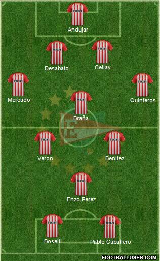 Estudiantes de La Plata Formation 2012