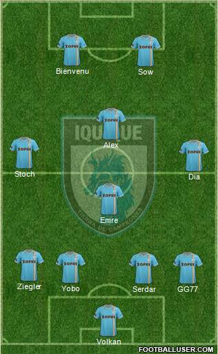 CD Municipal Iquique S.A.D.P. football formation