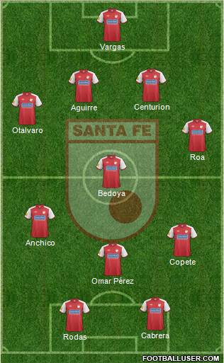 Santa Fe CD football formation