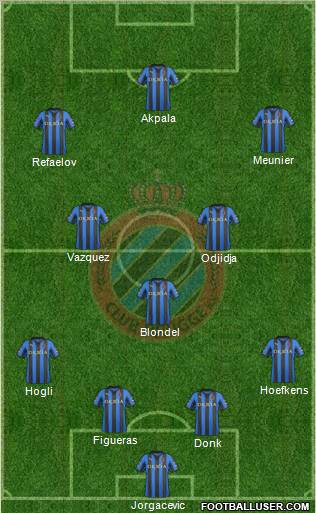 Club Brugge KV Formation 2012