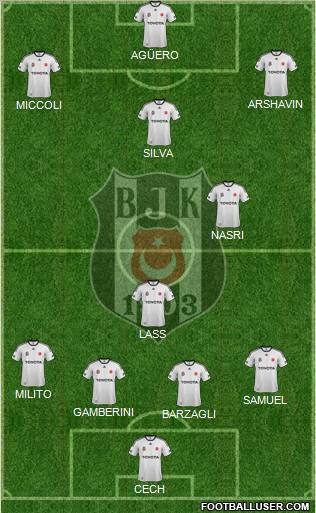 Besiktas JK Formation 2012