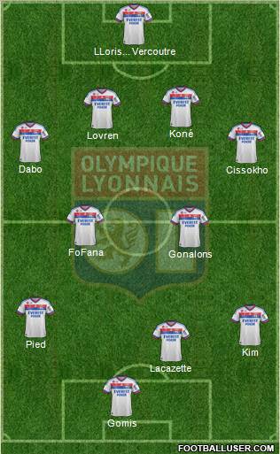 Olympique Lyonnais Formation 2012