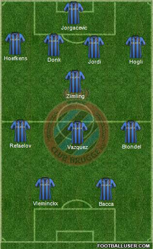 Club Brugge KV Formation 2012