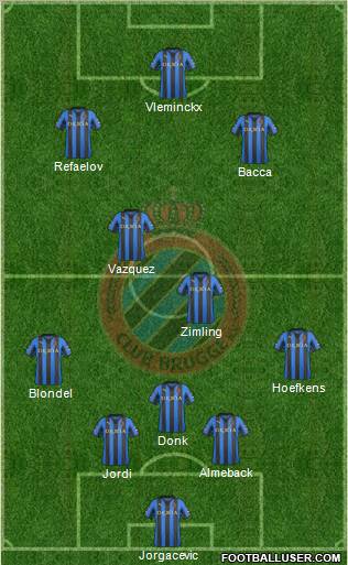 Club Brugge KV Formation 2012
