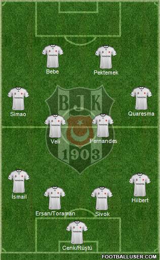 Besiktas JK Formation 2012