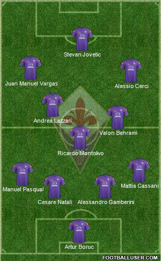 Fiorentina Formation 2012