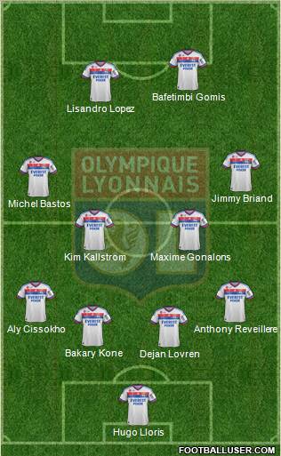 Olympique Lyonnais Formation 2012