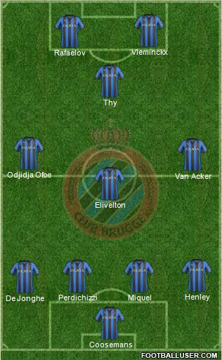 Club Brugge KV Formation 2012