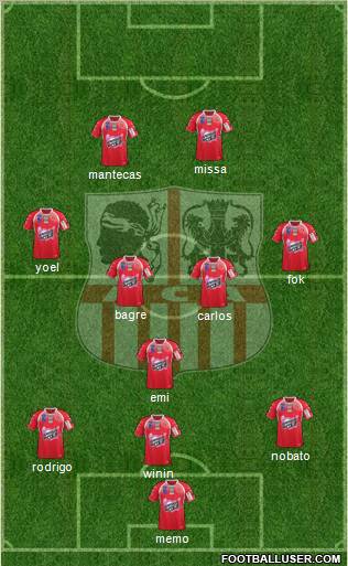 Athletic Club Ajaccien Football Formation 2012