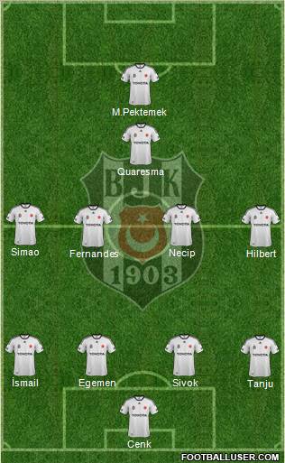 Besiktas JK Formation 2012