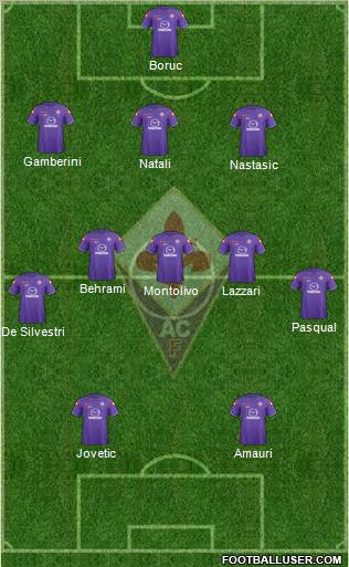Fiorentina Formation 2012