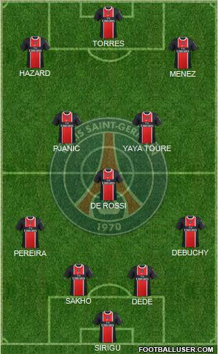 Paris Saint-Germain Formation 2012
