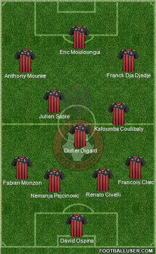 OGC Nice Côte d'Azur Formation 2012