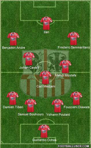 Athletic Club Ajaccien Football Formation 2012