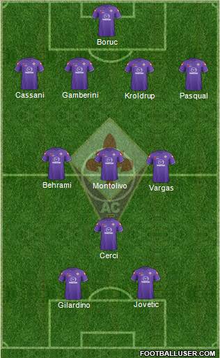 Fiorentina Formation 2012