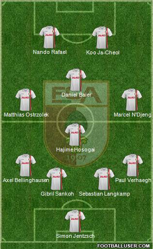 FC Augsburg Formation 2012
