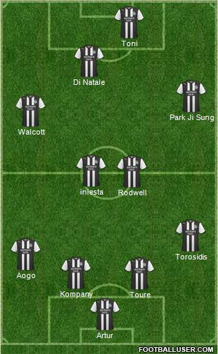 Newcastle United Formation 2012