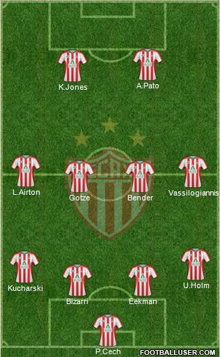 Club Deportivo Necaxa Formation 2012