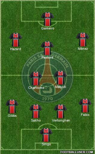 Paris Saint-Germain Formation 2012