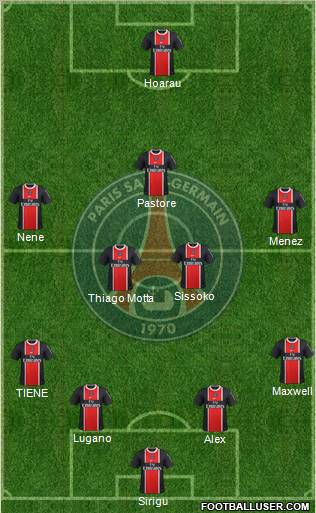Paris Saint-Germain Formation 2012