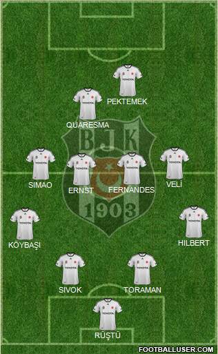 Besiktas JK Formation 2012