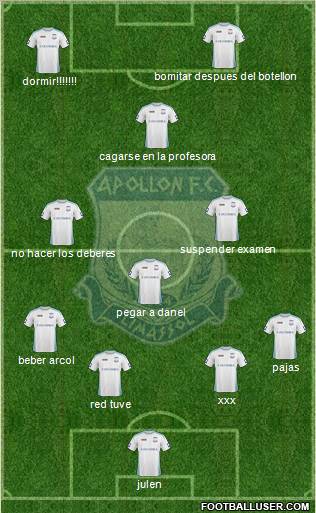 AMO Apollon Limassol football formation