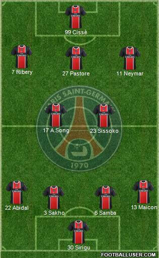 Paris Saint-Germain Formation 2012