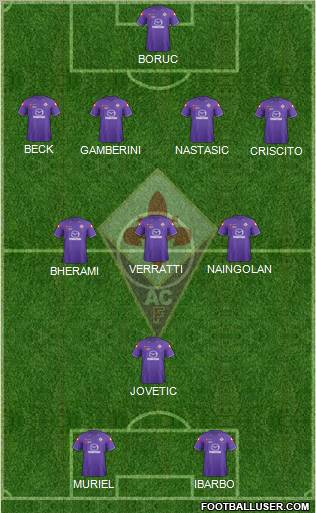 Fiorentina Formation 2012