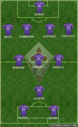Fiorentina Formation 2012
