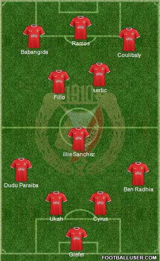 Widzew Lodz Formation 2012