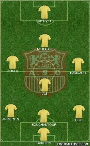 Amel Saad Olympic Chlef football formation