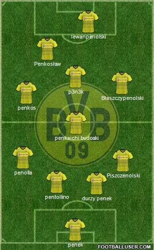 Borussia Dortmund Formation 2012