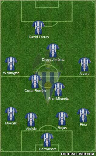 C.D. Alcoyano Formation 2012