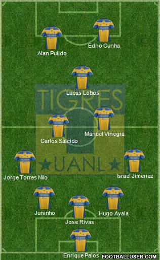 Club Universitario de Nuevo León Formation 2012