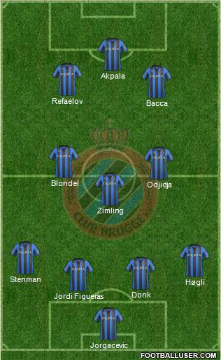 Club Brugge KV Formation 2012