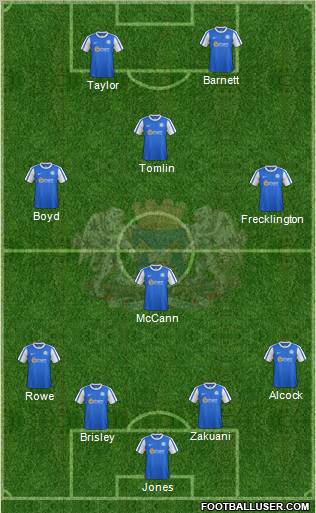 Peterborough United Formation 2012