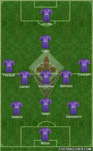 Fiorentina Formation 2012