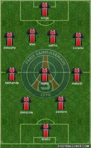 Paris Saint-Germain Formation 2012