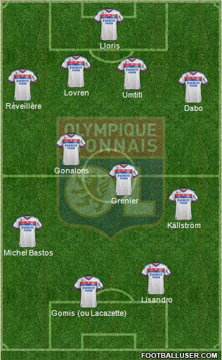 Olympique Lyonnais Formation 2012