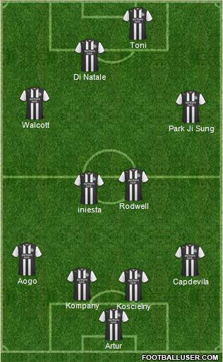 Newcastle United Formation 2012